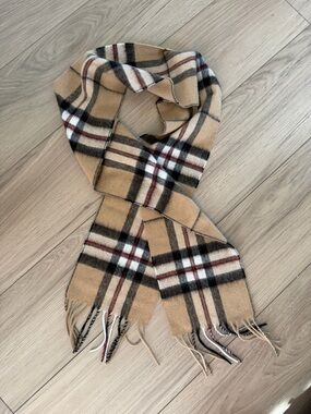 Edinburgh 100% Lambswool Tartan Plaid Scarf 60” x 6” NWOT